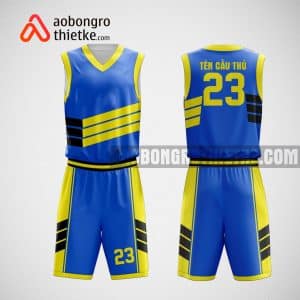 Mẫu đồng phục bóng rổ thiết kế màu xanh dương SKY BLUE ABR25