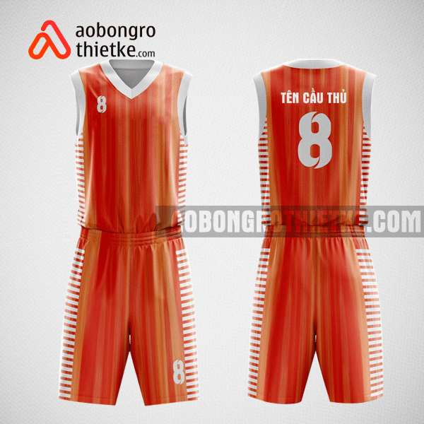 Mẫu quần áo bóng rổ thiết kế màu cam Amazing ABR9
