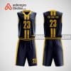 Mẫu quần áo bóng rổ thiết kế màu vàng đen Kiên Giang ABR14
