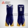 Mẫu quần áo bóng rổ thiết kế màu xanh tím than Car team ABR8