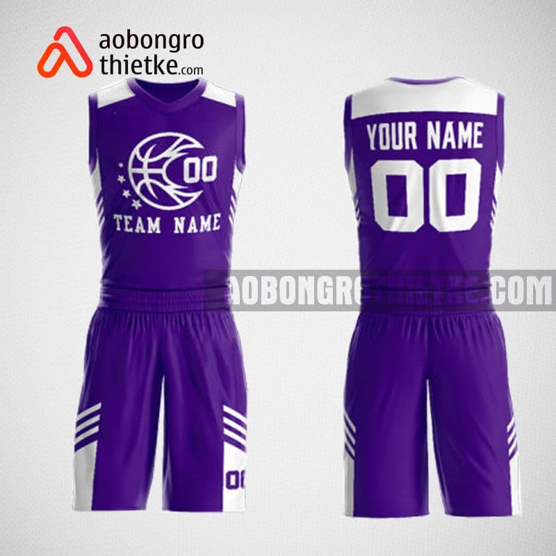 Mẫu đồng phục bóng rổ thiết kế màu TÍM ABR51