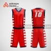 Mẫu đồng phục bóng rổ thiết kế màu đỏ red ABR26
