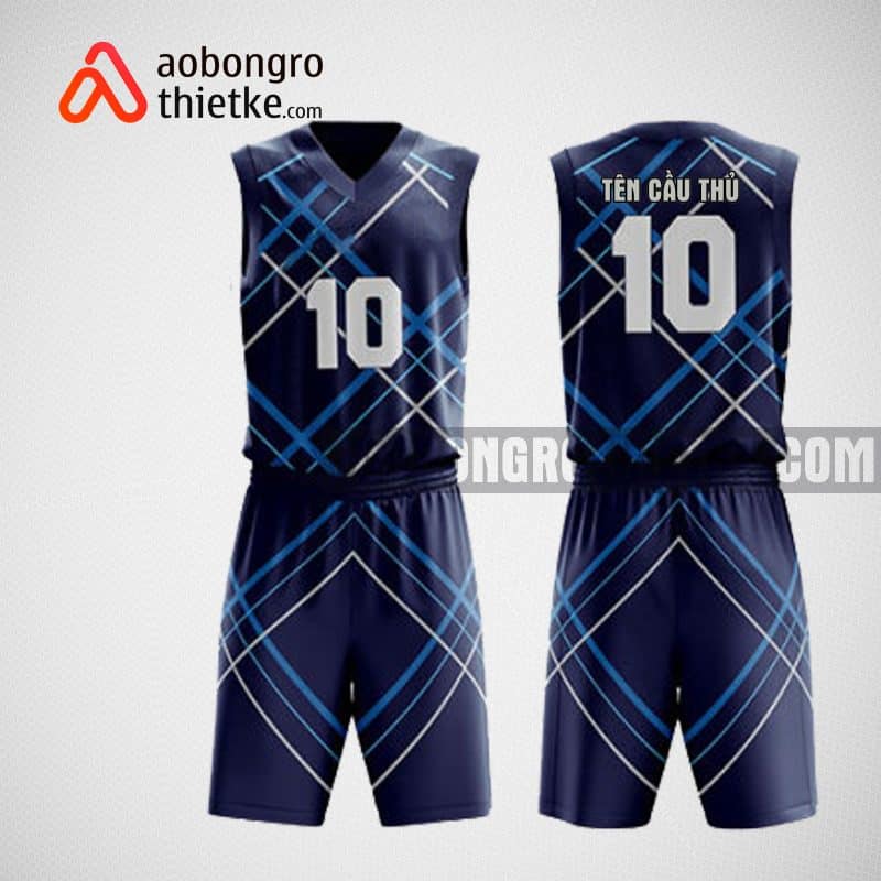 Mẫu đồng phục bóng rổ thiết kế màu tím diagonal stripes ABR53
