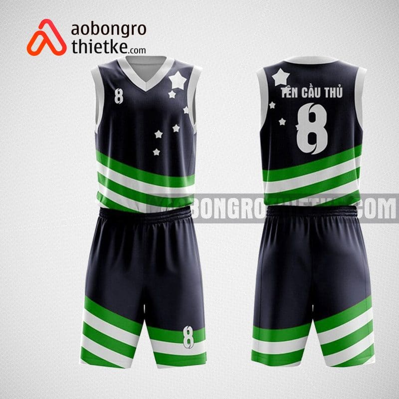 Mẫu đồng phục bóng rổ thiết kế màu tím than STAR ABR234