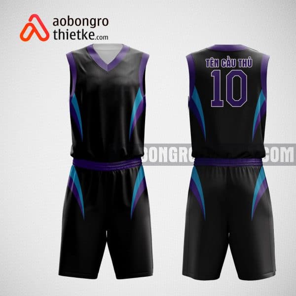Mẫu đồng phục bóng rổ thiết kế màu tím violet ABR37