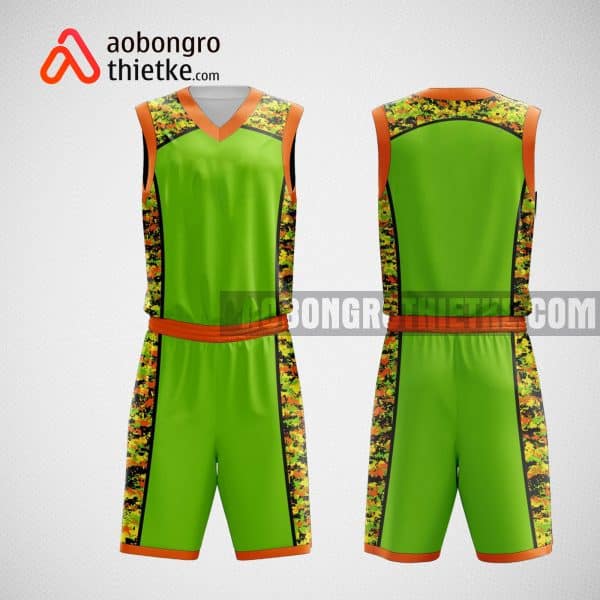 Mẫu đồng phục bóng rổ thiết kế màu xanh PATTERN ABR31