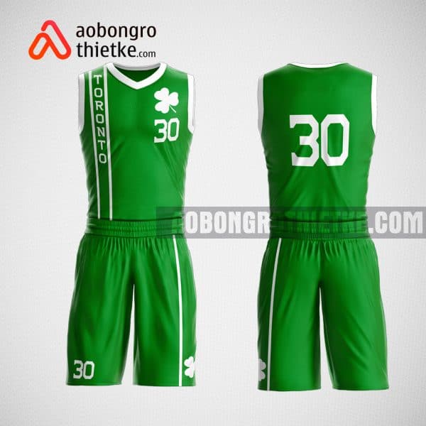 Mẫu đồng phục bóng rổ thiết kế màu xanh green ABR65
