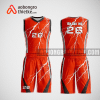 Mẫu quần áo bóng rổ thiết kế màu cam lighting ABR211