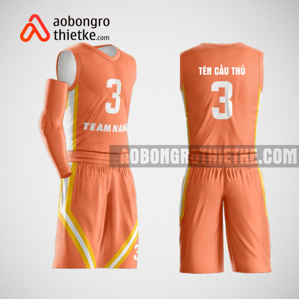 Mẫu quần áo bóng rổ thiết kế màu cam lion ABR148