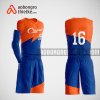 Mẫu quần áo bóng rổ thiết kế màu cam xanh ABR141