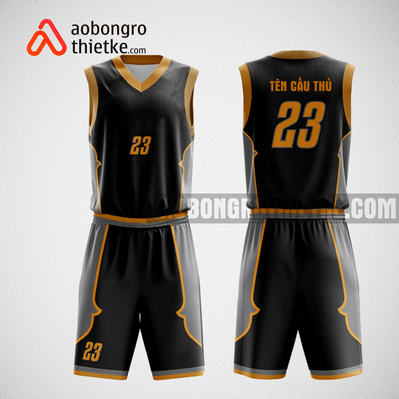 Mẫu quần áo bóng rổ thiết kế màu đen Msi ABR209
