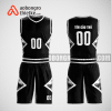 Mẫu quần áo bóng rổ thiết kế màu đen black lion ABR156