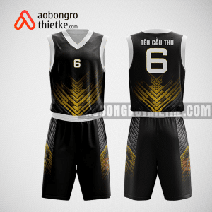 Mẫu quần áo bóng rổ thiết kế màu đen black mysth ABR187