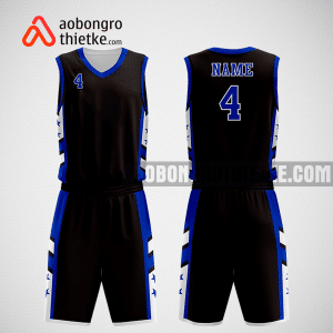 Mẫu quần áo bóng rổ thiết kế màu đen xanh black ABR292