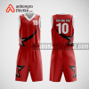 Mẫu quần áo bóng rổ thiết kế màu đỏ đen star ABR143