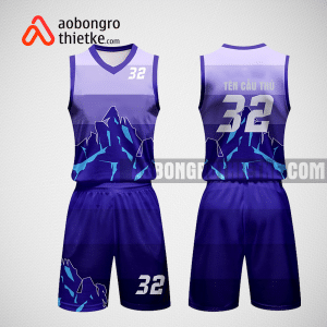 Mẫu quần áo bóng rổ thiết kế màu tím ABR201