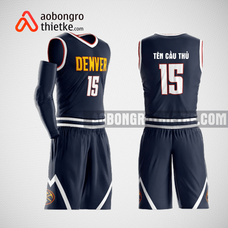 Mẫu quần áo bóng rổ thiết kế màu tím than ABR154