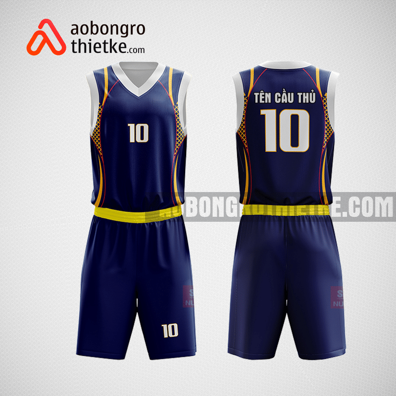 Mẫu quần áo bóng rổ thiết kế màu tím than ABR184