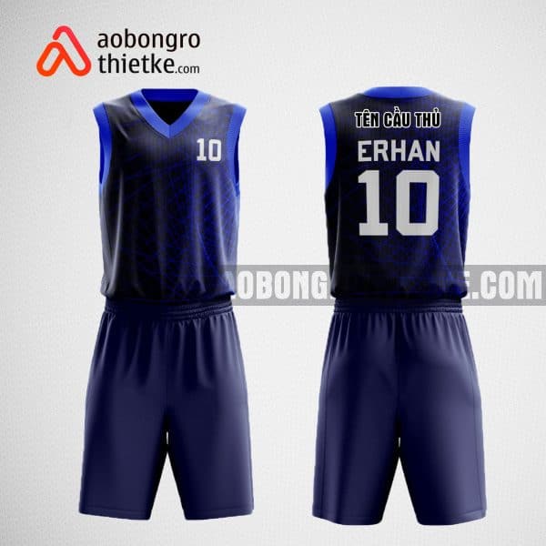 Mẫu quần áo bóng rổ thiết kế màu tím than ABR479