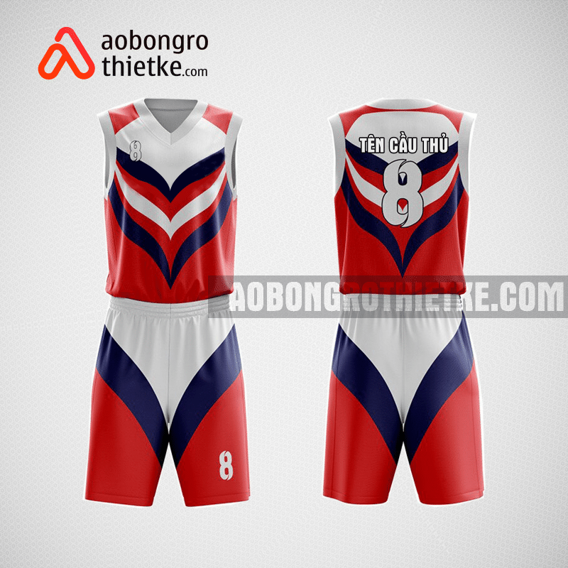 Mẫu quần áo bóng rổ thiết kế màu tím than đỏ trắng REYELLOW ABR97