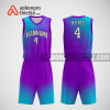 Mẫu quần áo bóng rổ thiết kế màu tím xanh hear ABR252