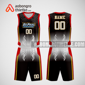 Mẫu quần áo bóng rổ thiết kế màu trắng đen iuso ABR248