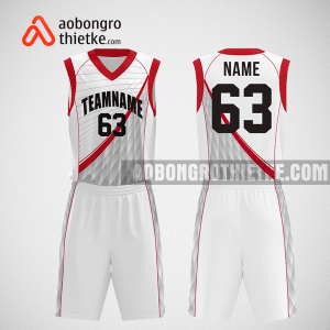 Mẫu quần áo bóng rổ thiết kế màu trắng đỏ redbull ABR291