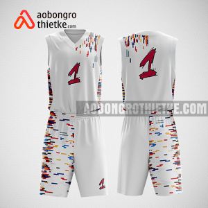Mẫu quần áo bóng rổ thiết kế màu trắng one ABR221