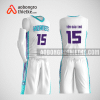 Mẫu quần áo bóng rổ thiết kế màu trắng white lion ABR150