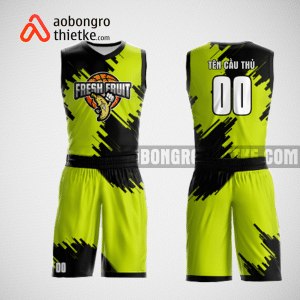 Mẫu quần áo bóng rổ thiết kế màu vàng đen clan ABR126