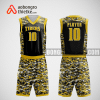 Mẫu quần áo bóng rổ thiết kế màu vàng đen tiger ABR75