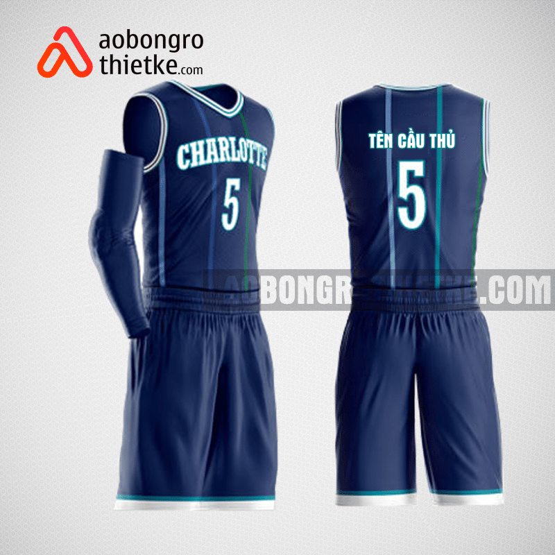 Mẫu quần áo bóng rổ thiết kế màu xanh ABR149