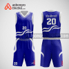 Mẫu quần áo bóng rổ thiết kế màu xanh DRX ABR195