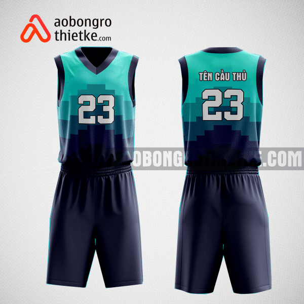 Mẫu quần áo bóng rổ thiết kế màu xanh bitch ABR168
