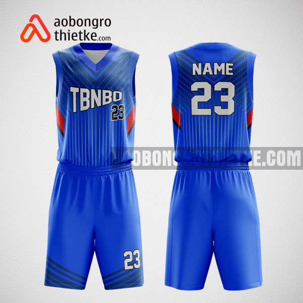 Mẫu quần áo bóng rổ thiết kế màu xanh blue ABR88