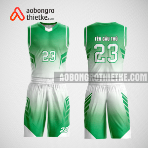 Mẫu quần áo bóng rổ thiết kế màu xanh trắng aeon ABR220