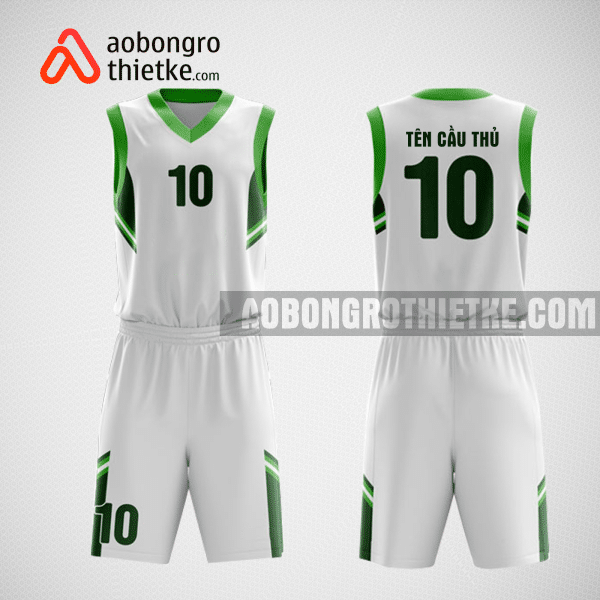 Mẫu quần áo bóng rổ thiết kế màu xanh trắng ball ABR131