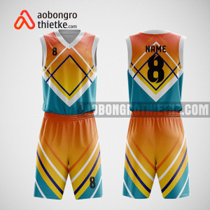 Mẫu quần áo bóng rổ thiết kế màu xanh vàng đen ABR215