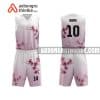 Mẫu quần áo bóng rổ Cao đẳng Sư phạm Gia Lai màu hồng rẻ nhất ABR709