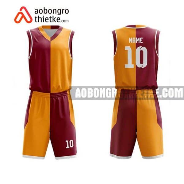 Mẫu quần áo bóng rổ Chuyên Sinh ĐH QG Hà Nội màu nâu uy tín nhất ABR733