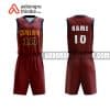 Mẫu quần áo bóng rổ Đại học Dân lập Hải Phòng màu nâu in nhanh ABR656