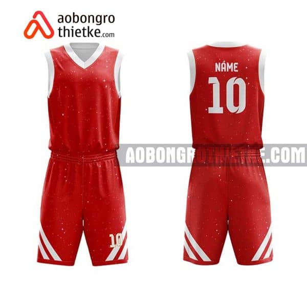Mẫu quần áo bóng rổ Đại hoc Duy Tân màu đỏ mới nhất ABR639