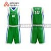 Mẫu quần áo bóng rổ Đại học Hàng hải Việt Nam màu xanh lá tốt nhất ABR651
