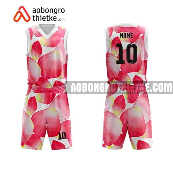 Mẫu quần áo bóng rổ Đại học Hoa Sen màu hồng mới nhất ABR654