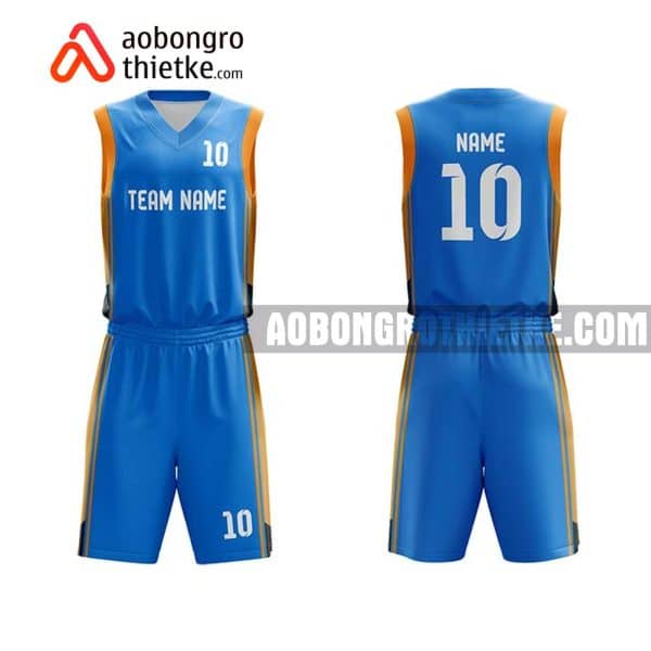 Mẫu quần áo bóng rổ Đại học Huế màu xanh gần đây ABR627
