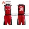 Mẫu quần áo bóng rổ Đại học Kiến trúc Hà Nội màu đỏ rẻ nhất ABR694