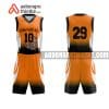 Mẫu quần áo bóng rổ Đại học Kinh tế (Đại học Quốc gia Hà Nội) màu cam đẹp nhất ABR691