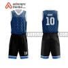 Mẫu quần áo bóng rổ Đại học Kinh tế công nghiệp Long An màu xanh mới nhất ABR714