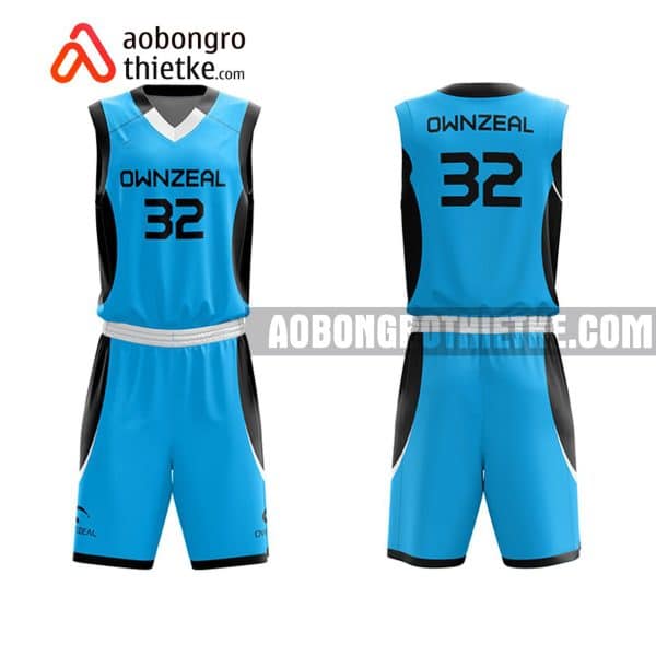 Mẫu quần áo bóng rổ Đại học Lạc Hồng màu xanh chất lượng nhất ABR659