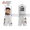 Mẫu quần áo bóng rổ Đại học Mỏ – Địa chất màu trắng hot nhất ABR622